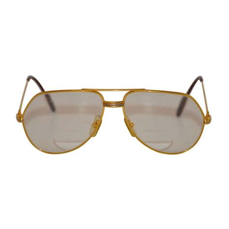 cartier glasses real gold|solid gold cartier glasses.